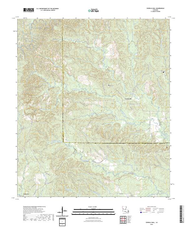 Vowells Mill topographic map thumbnail