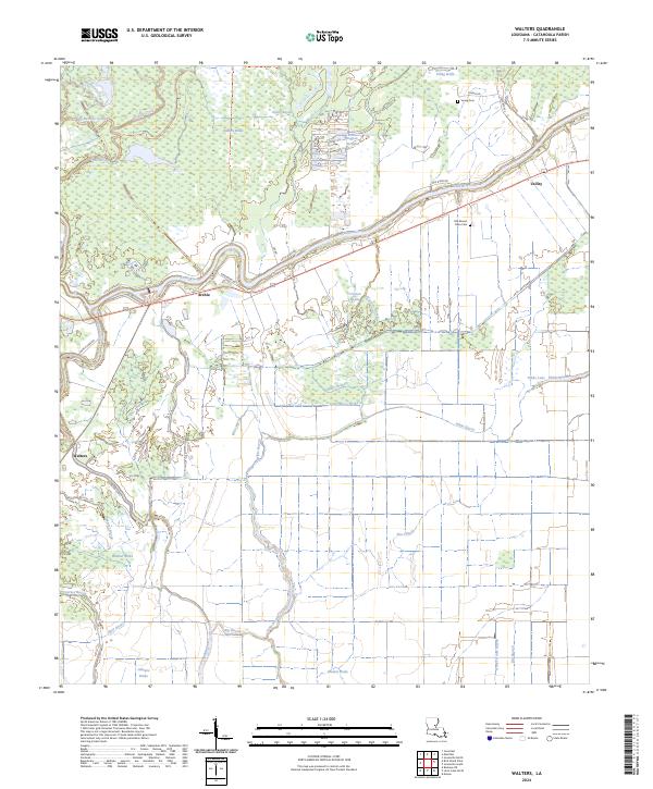 Walters topographic map thumbnail