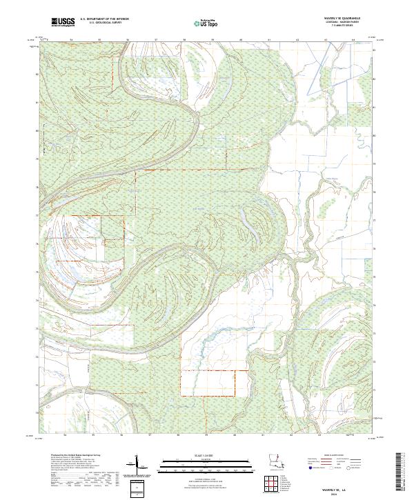 Waverly SE topographic map thumbnail