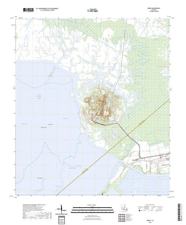 Weeks topographic map thumbnail