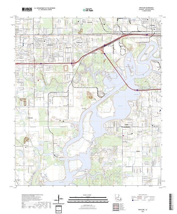 Westlake topographic map thumbnail