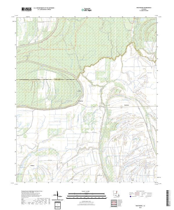 Westwood topographic map thumbnail