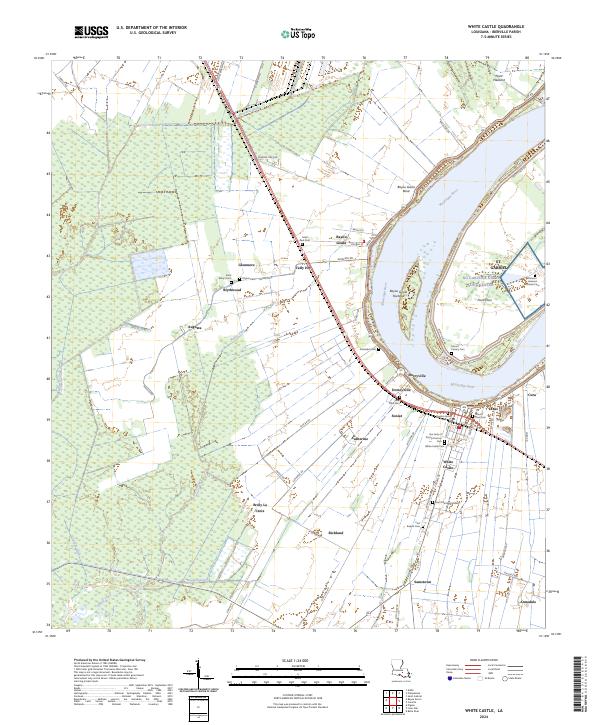 White Castle topographic map thumbnail