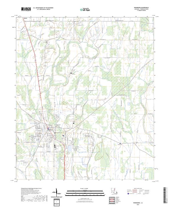 Winnsboro topographic map thumbnail