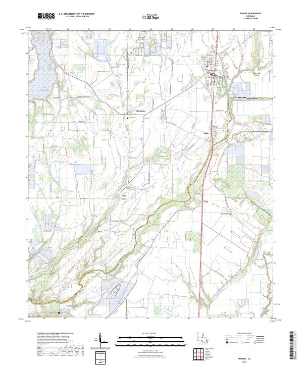 Wisner topographic map thumbnail