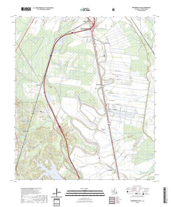 Woodworth East topographic map thumbnail