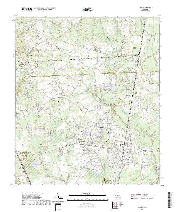 Zachary topographic map thumbnail