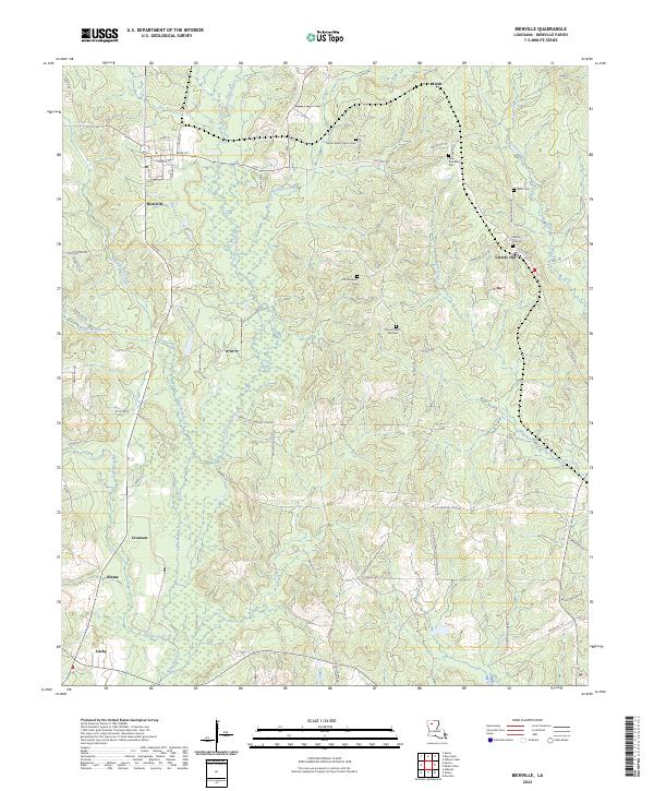 Bienville topographic map thumbnail