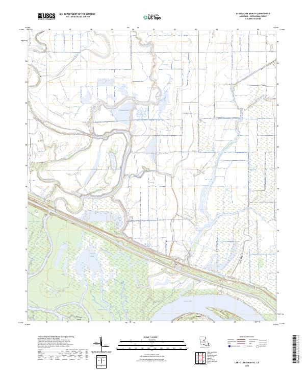 Larto Lake North topographic map thumbnail