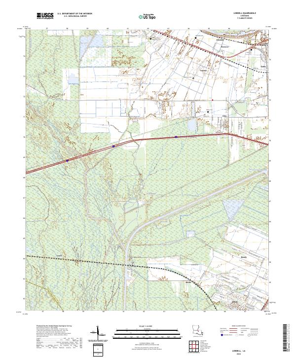 Lobdell topographic map thumbnail