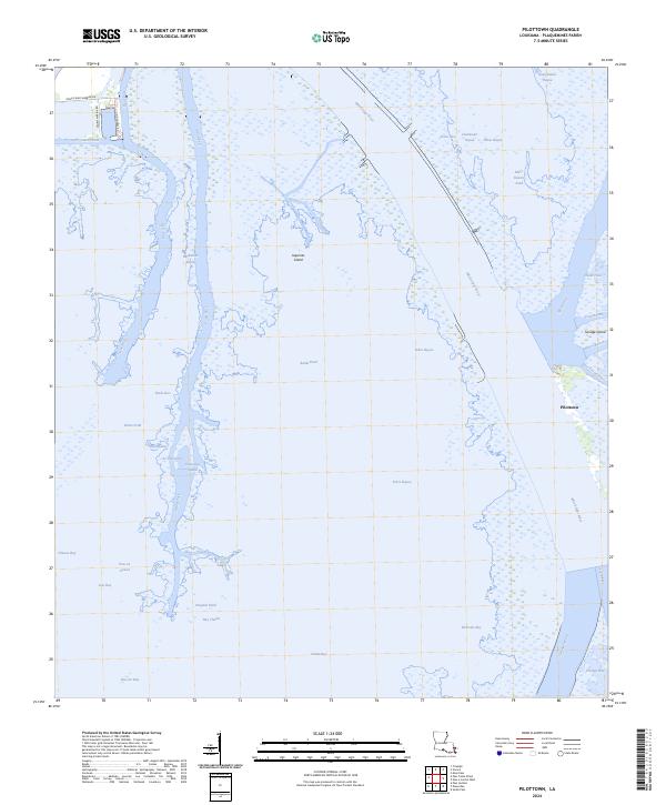 Pilottown topographic map thumbnail