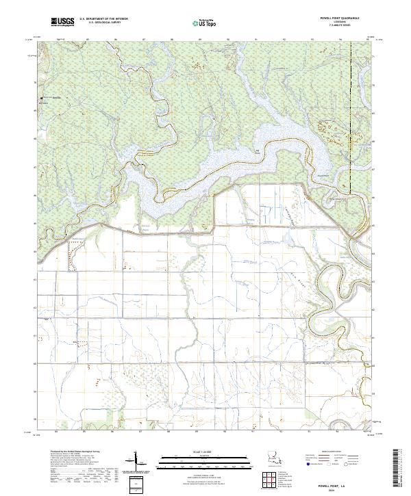 Powell Point topographic map thumbnail
