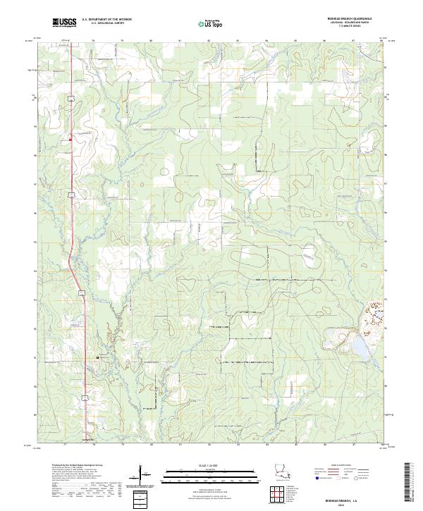 Redhead Branch topographic map thumbnail