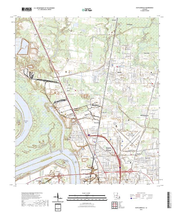 Scotlandville topographic map thumbnail