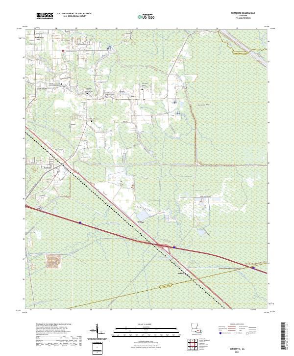 Sorrento topographic map thumbnail