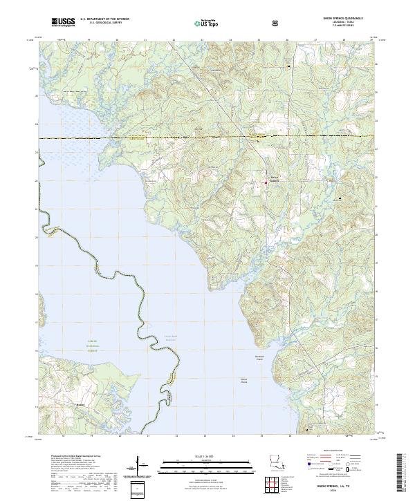 Union Springs topographic map thumbnail