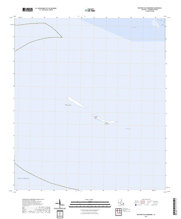 Western Isles Dernieres 2024 topographic map thumbnail