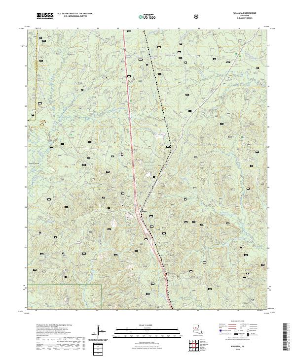 Williana topographic map thumbnail