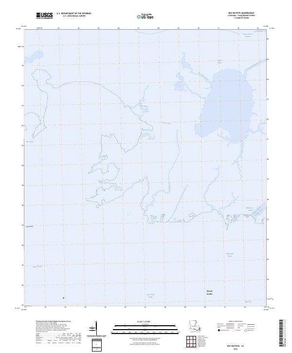 Bay Batiste topographic map thumbnail