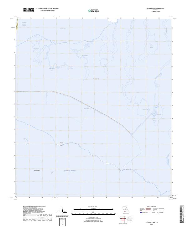 Bayou Lucien 2024 topographic map thumbnail
