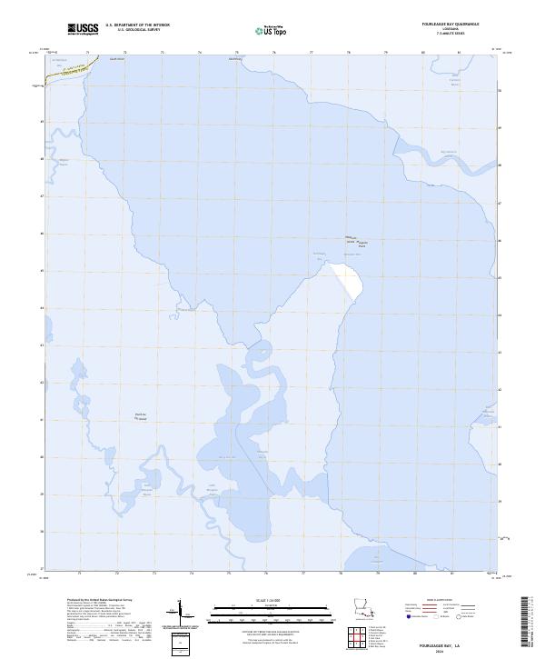 Fourleague Bay topographic map thumbnail