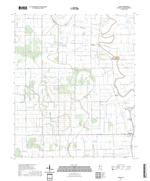 Arcola topographic map thumbnail