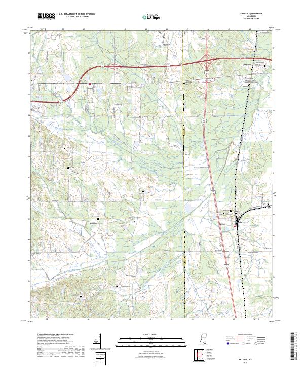 Artesia topographic map thumbnail