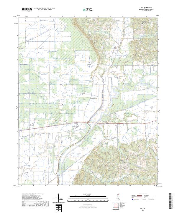 Asa topographic map thumbnail