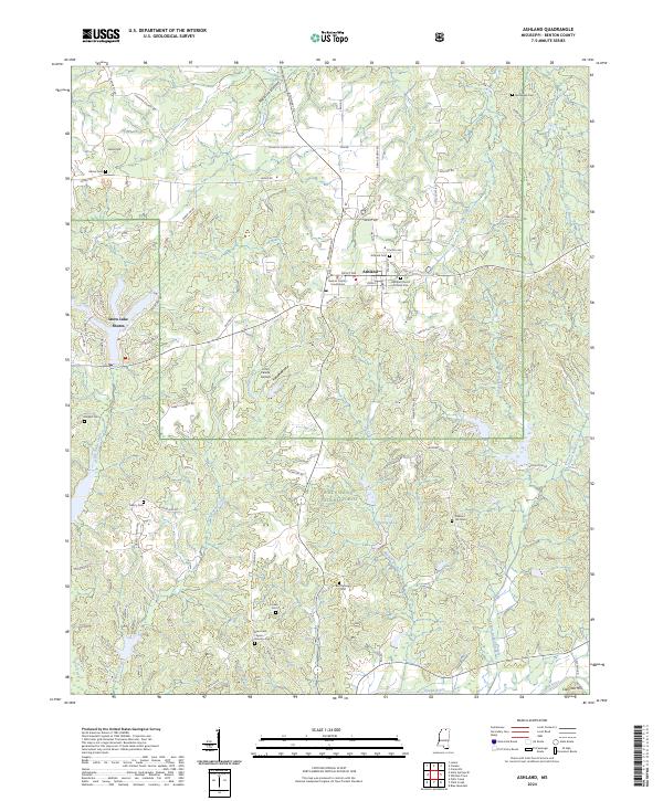 Ashland topographic map thumbnail