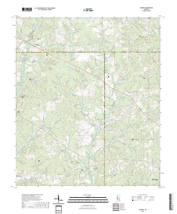Auburn topographic map thumbnail