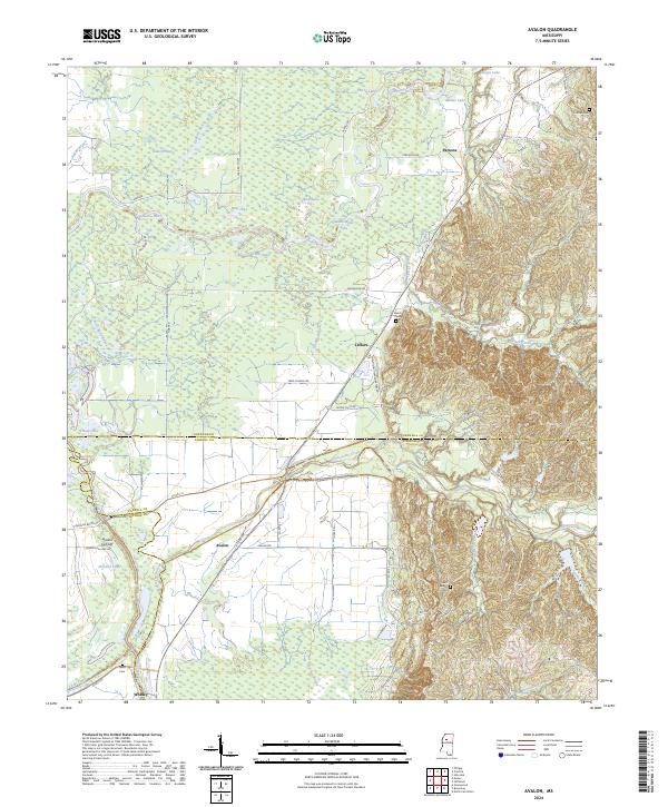 Avalon topographic map thumbnail
