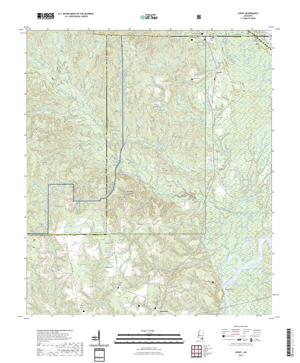Avent topographic map thumbnail