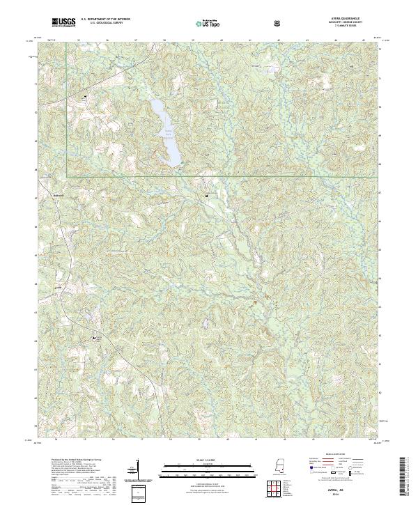 Avera topographic map thumbnail
