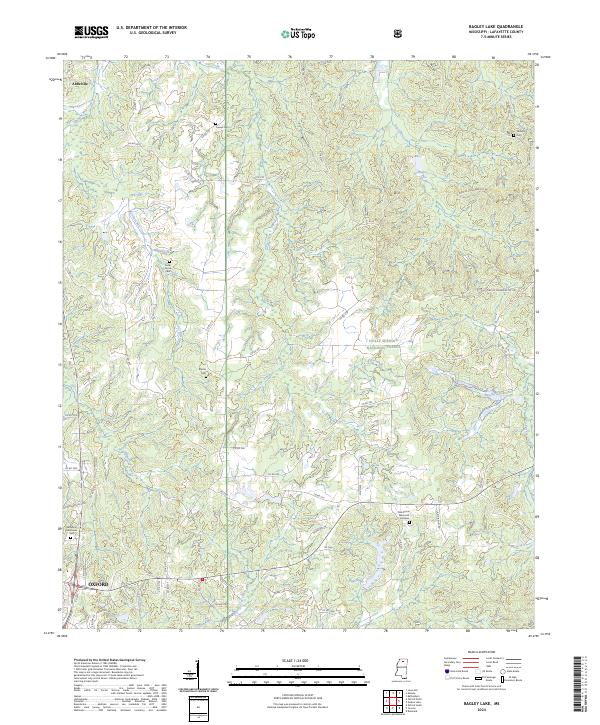 Bagley Lake topographic map thumbnail