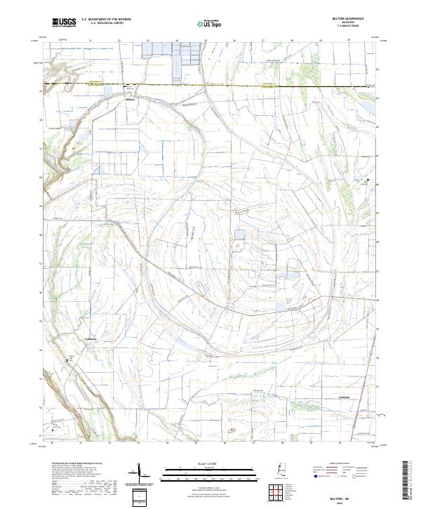 Baltzer topographic map thumbnail