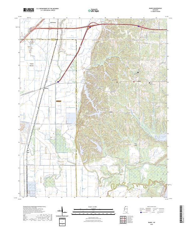 Banks topographic map thumbnail