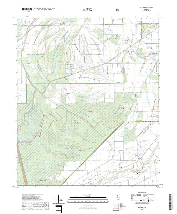 Bayland topographic map thumbnail