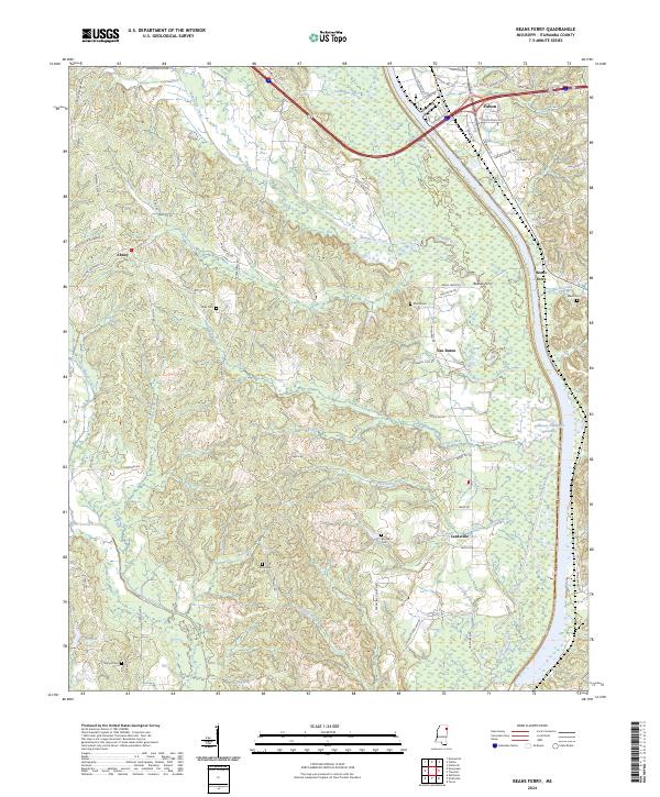 Beans Ferry topographic map thumbnail
