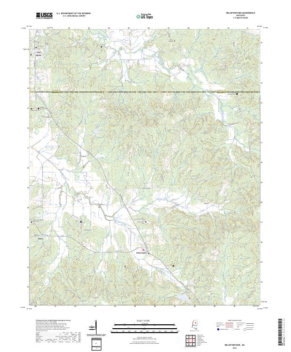 Bellefontaine topographic map thumbnail