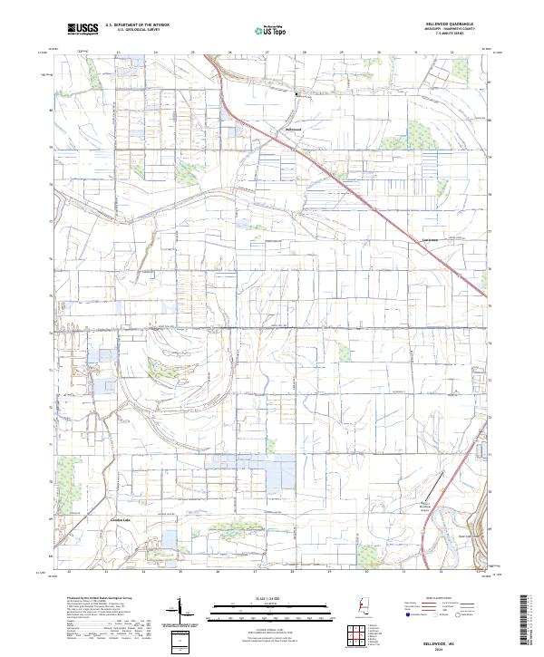 Bellewood topographic map thumbnail