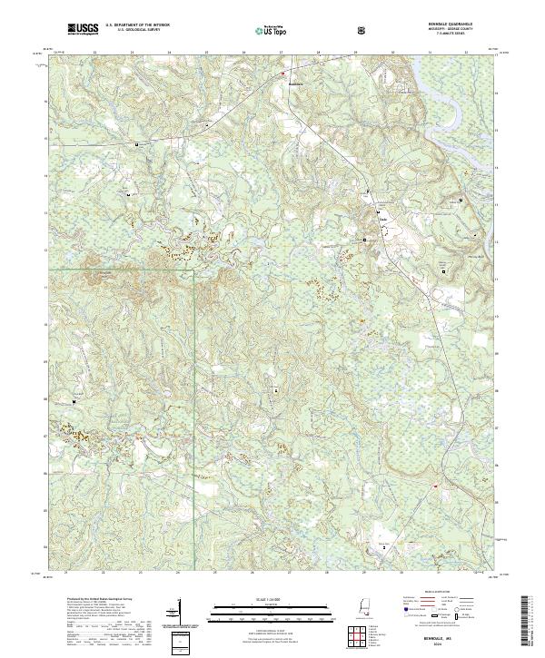 Benndale topographic map thumbnail