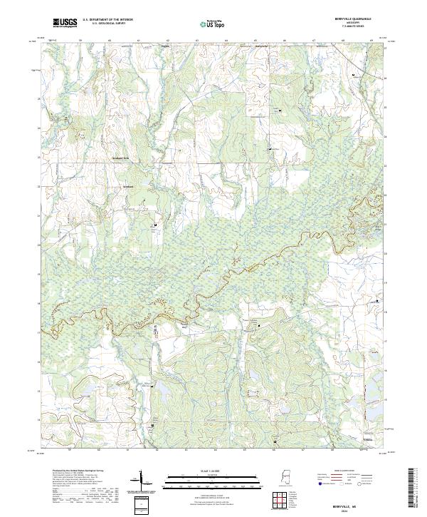 Berryville topographic map thumbnail