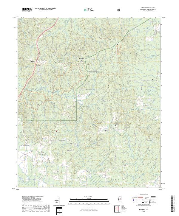 Betheden topographic map thumbnail