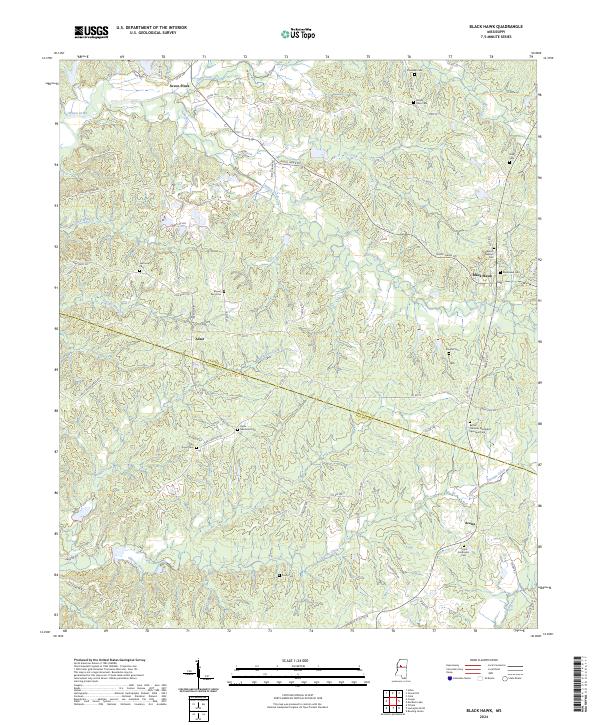 Black Hawk topographic map thumbnail
