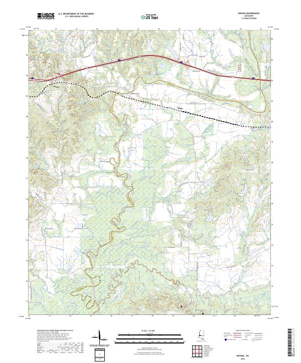 Bovina topographic map thumbnail