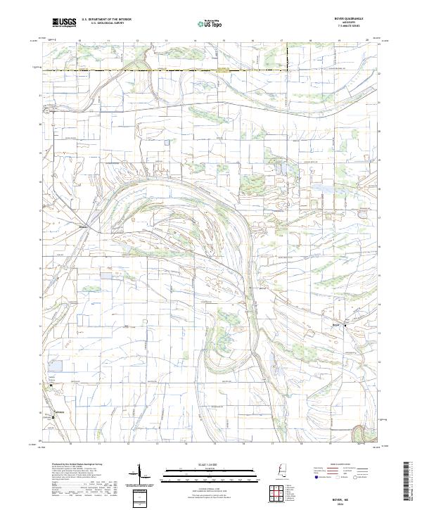 Boyer topographic map thumbnail