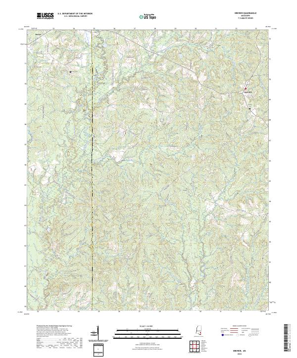 Brewer topographic map thumbnail
