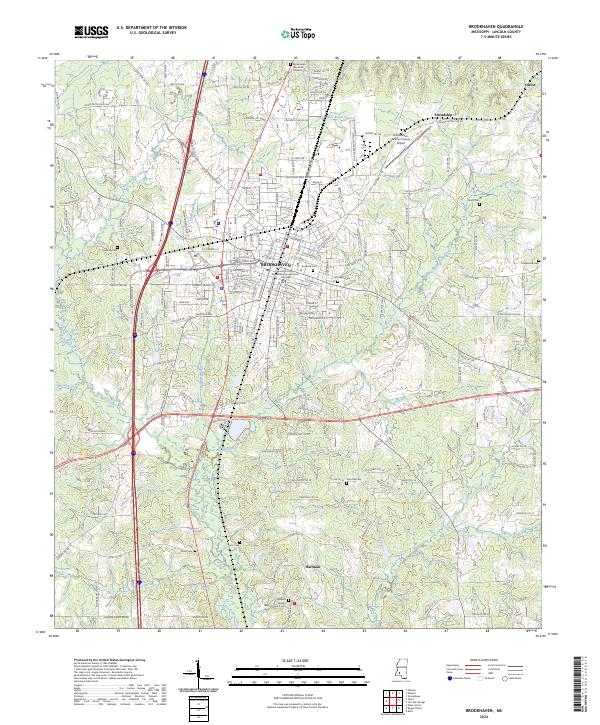 Brookhaven topographic map thumbnail