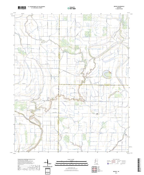 Brooks topographic map thumbnail