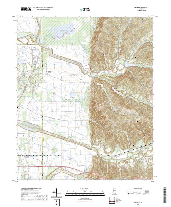Browning topographic map thumbnail